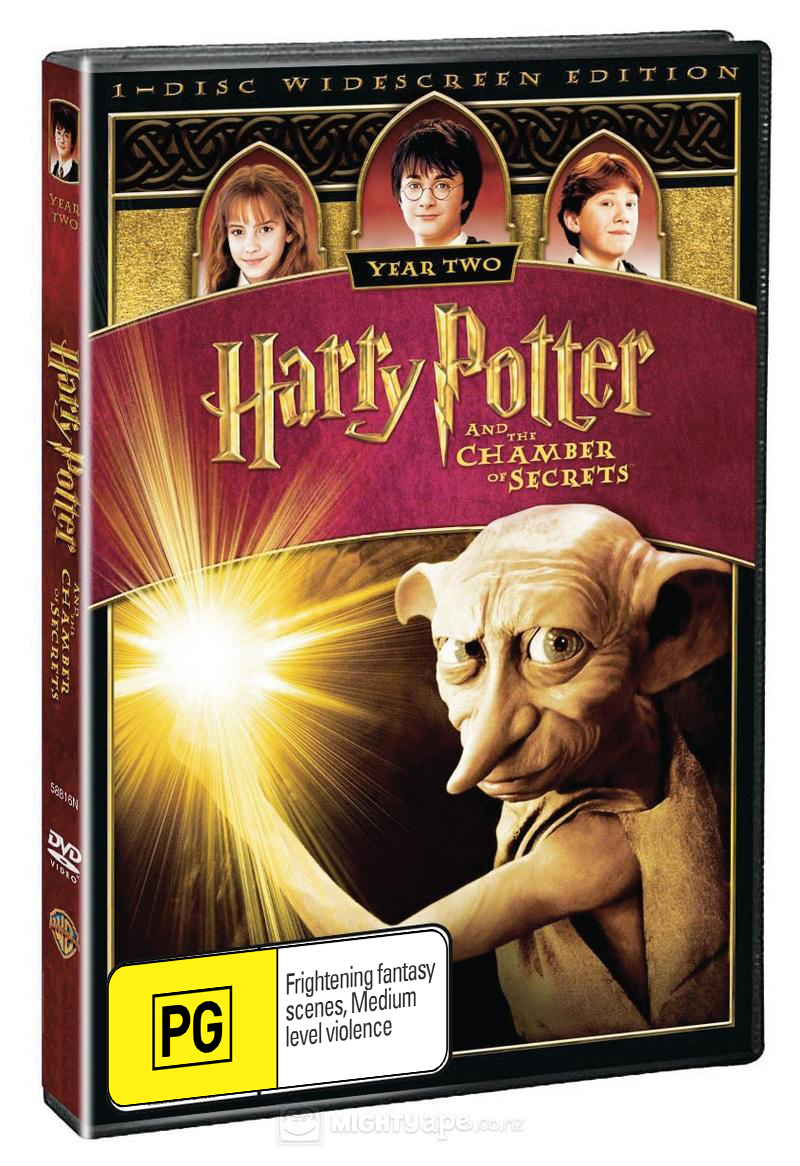 Harry Potter and the Chamber of Secrets - 1 Disc (New Packaging) on DVD image
