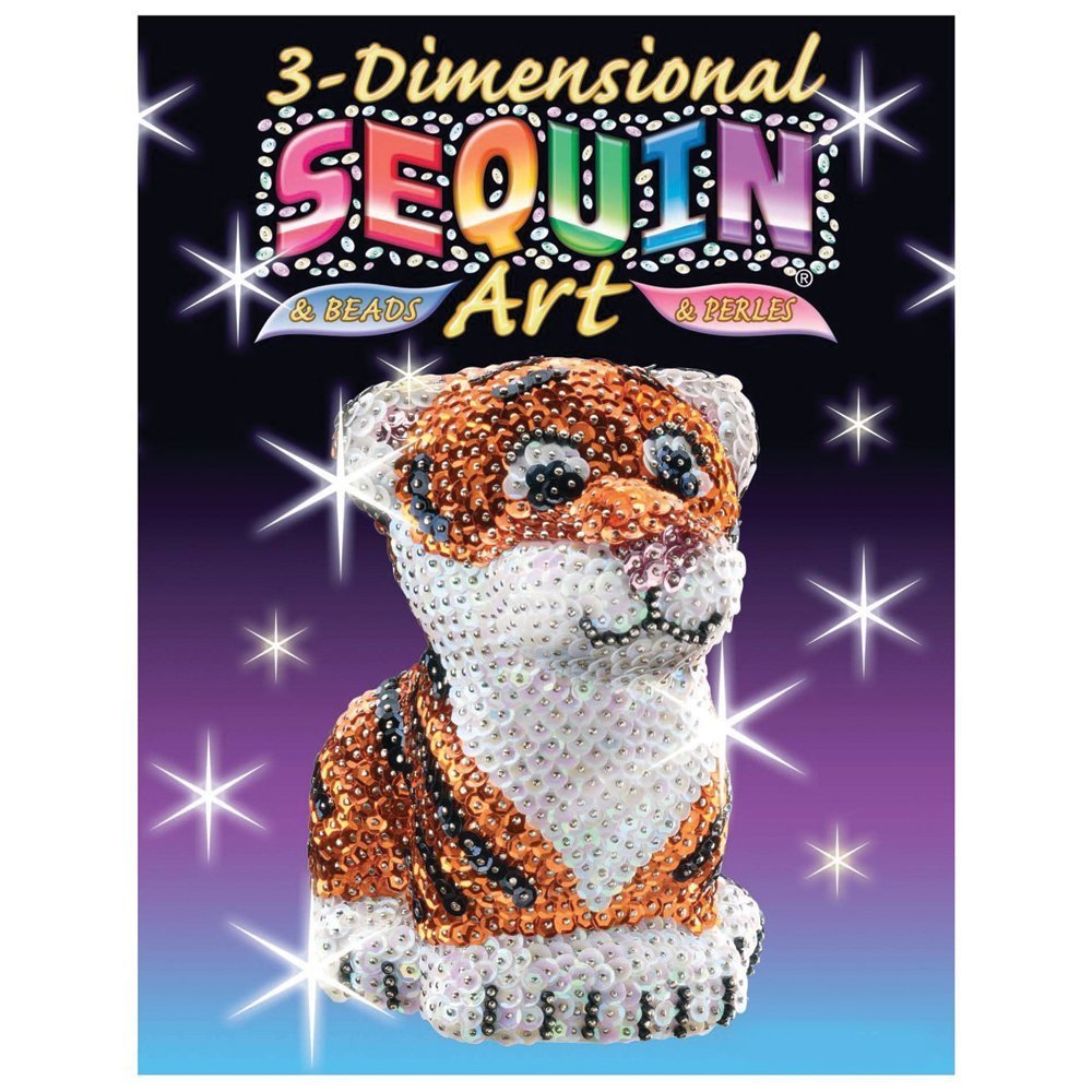 3D Sequin Art - Tiger image