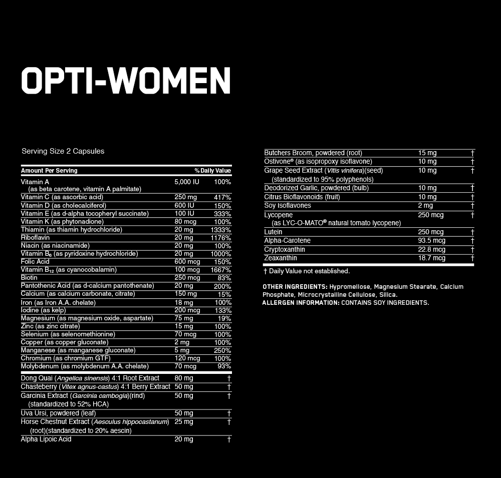 Optimum Nutrition Opti-Women Multivitamin (120 Tabs) image