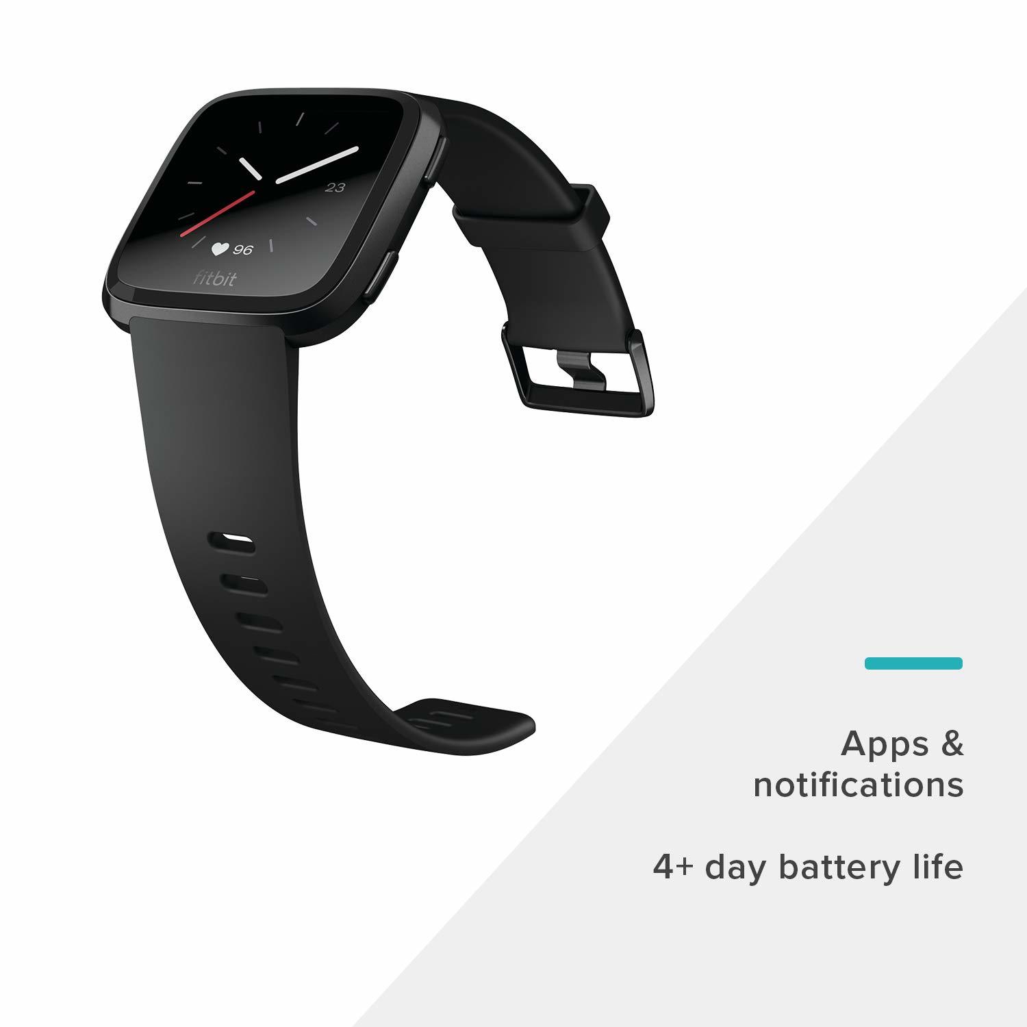 Fitbit Versa Smart Fitness Watch - Black image