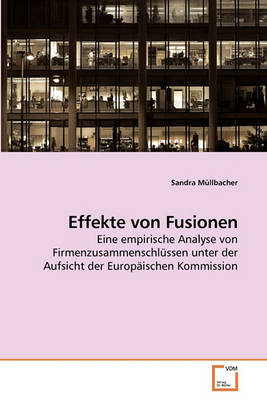 Effekte Von Fusionen on Paperback by Sandra Mllbacher