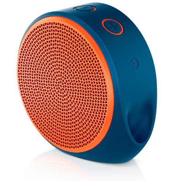 Logitech X100 Mobile Wireless Speaker (Blue/Orange) at Mighty Ape NZ