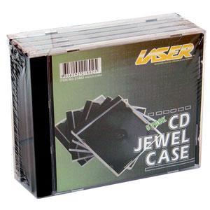 Laser 5 Pack CD/DVD Single Jewel Cases image