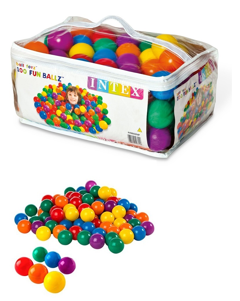 Intex: Fun Ball - Plastic Ball Set (100-pc) image