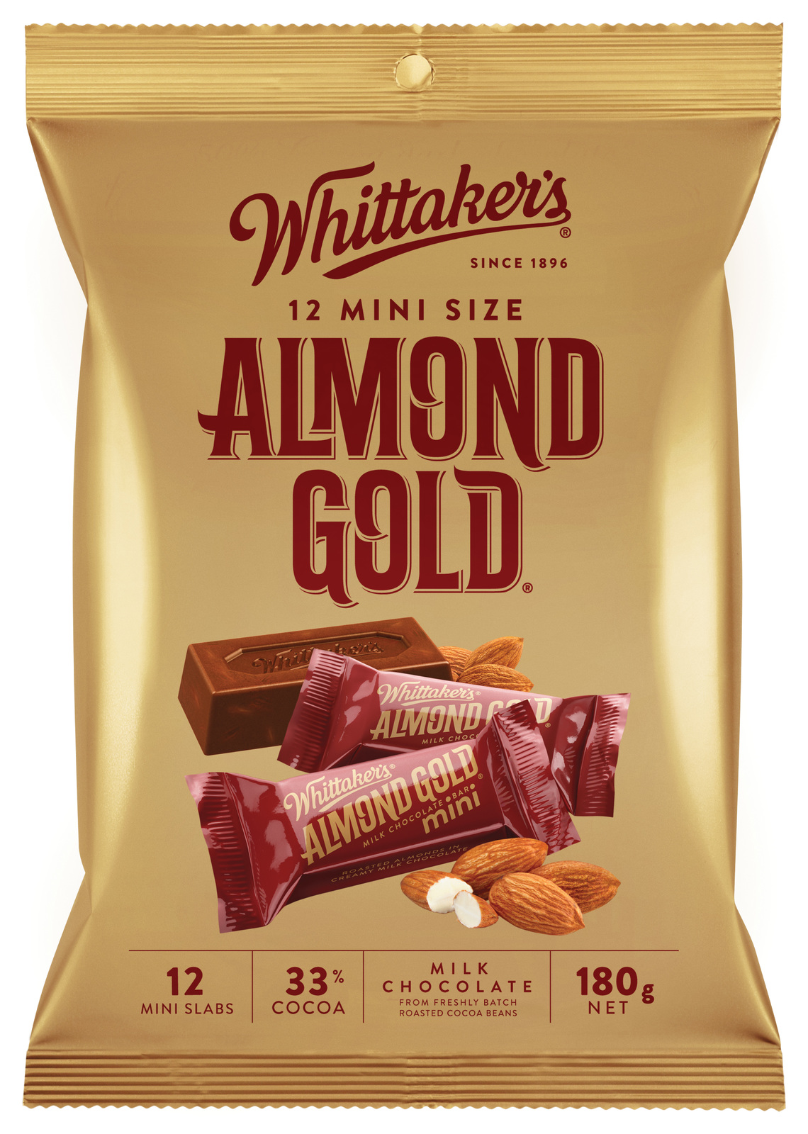 Whittaker's Almond Gold Mini Slabs