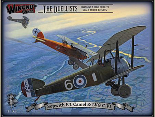 Wingnut Wings 1/32 Sopwith F.1 Camel & LVG C.VI "The Duellists" Model Kit image