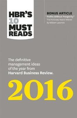 HBR's 10 Must Reads 2016 by Herminia Ibarra image