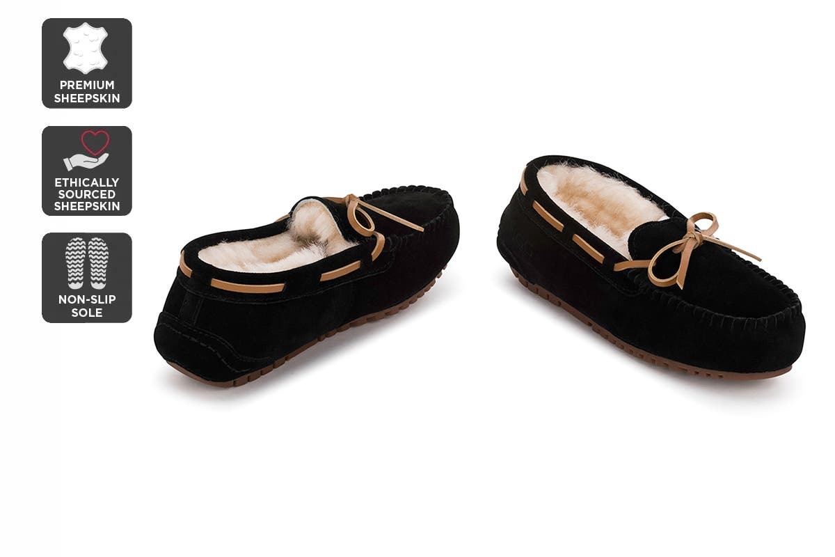 Outback Ugg Moccasins Tirari Premium Sheepskin Size 5M / 6W