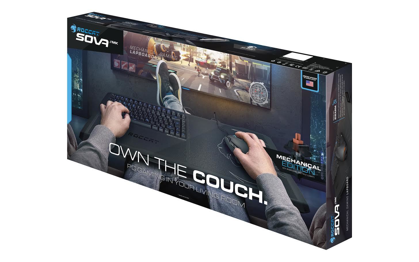 ROCCAT Sova Mechanical Gaming Lap Keyboard for image