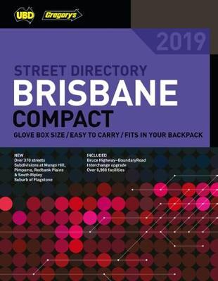 Brisbane Compact Street Directory 2019 19th ed by UBD / Gregory's image