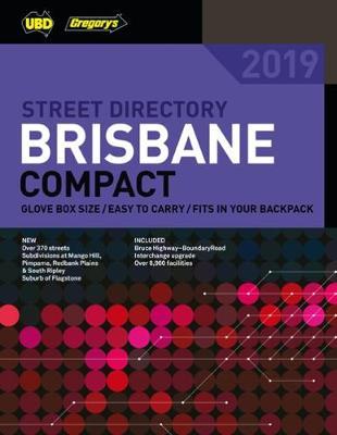 Brisbane Compact Street Directory 2019 19th ed by UBD / Gregory's