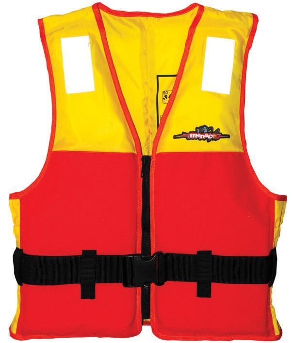 Menace Hercules Sports Life Jacket Adult | Size: Medium (Yellow/Red) image