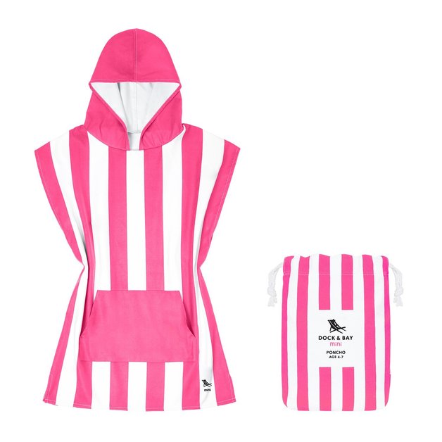 Dock & Bay: Poncho Mini Cabana Collection – Phi Phi Pink (S)