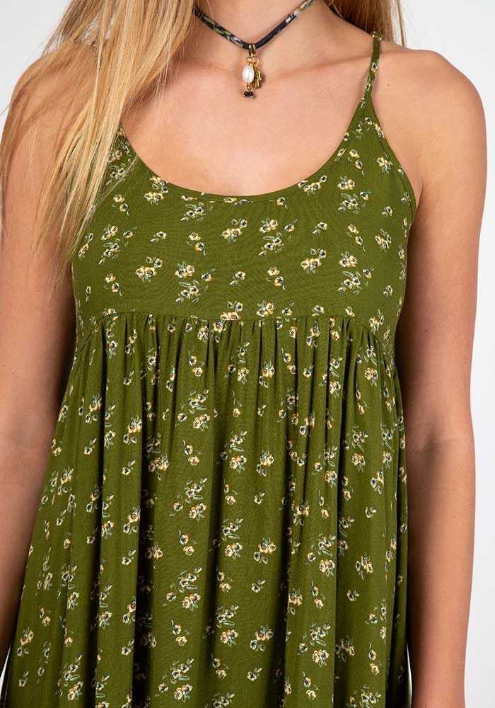 Natural Life: Gigi Dress - Olive Cream Calico (Medium) image
