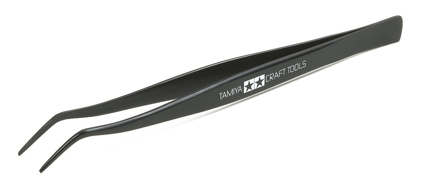 Tamiya Angled Tweezers at Mighty Ape Australia