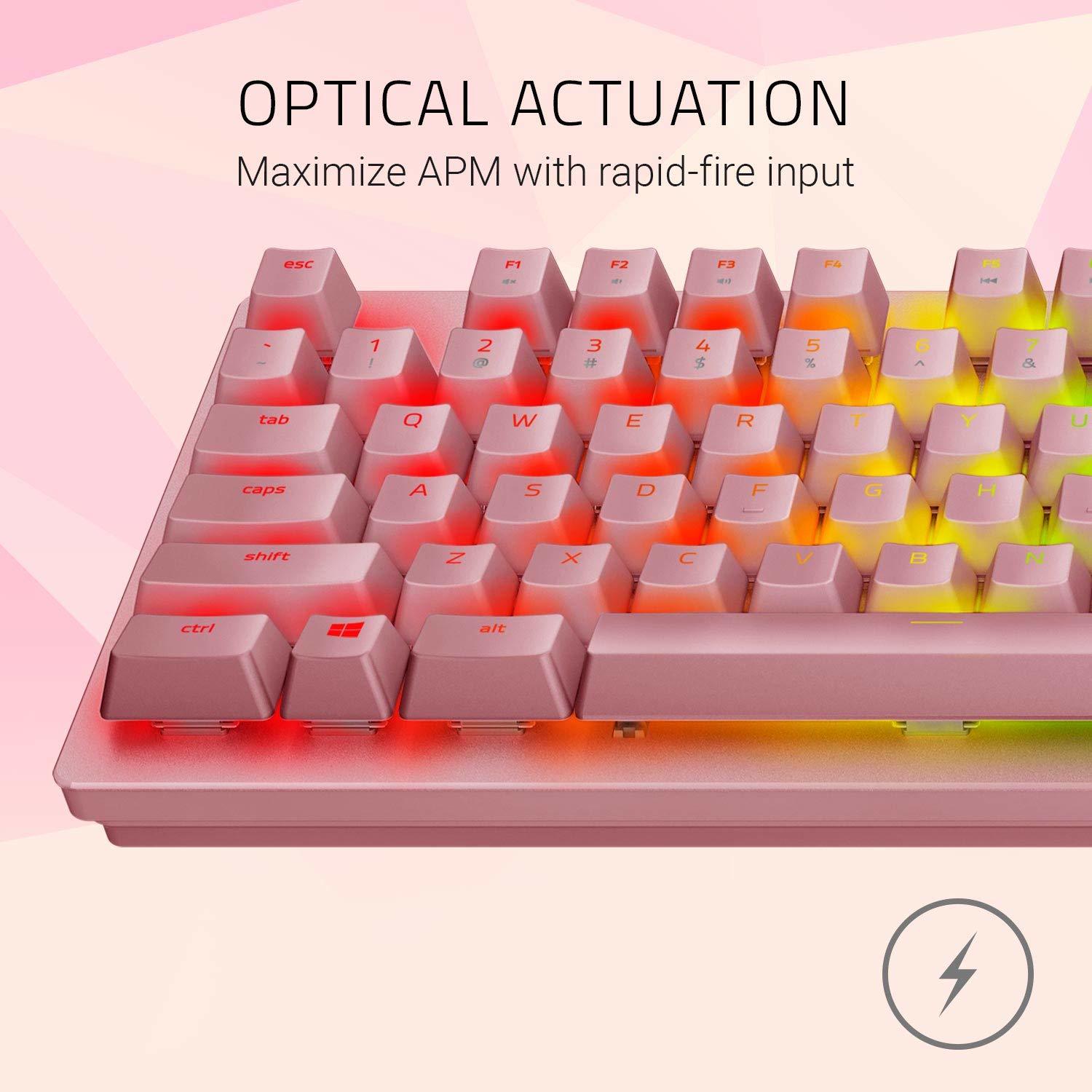 Razer Huntsman Mechanical Gaming Keyboard (Quartz) for PC image