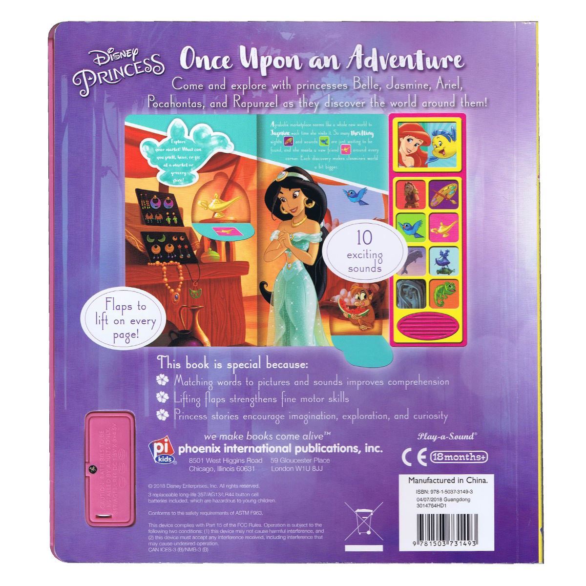 Disney Princess Lift A Flap Sound Book image