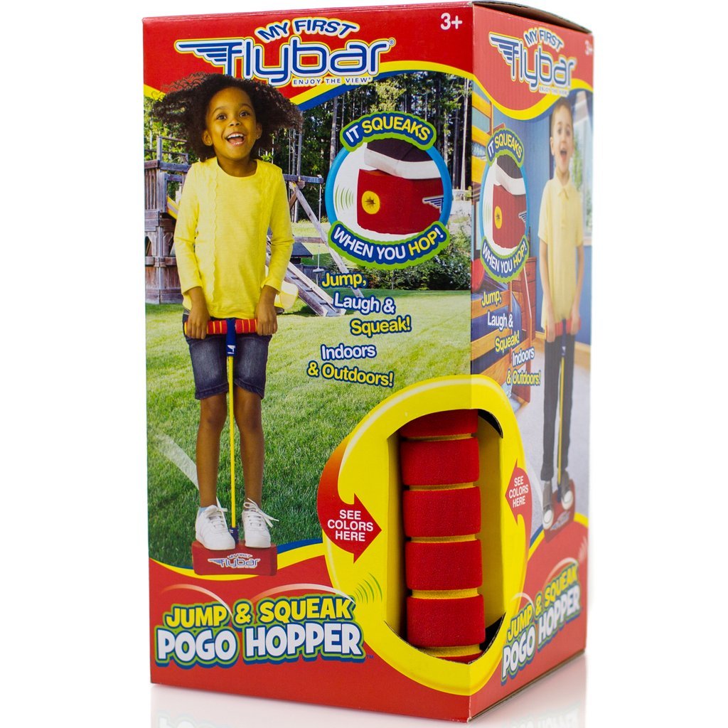 Flybar: Jump & Squeak Pogo Hopper - Red