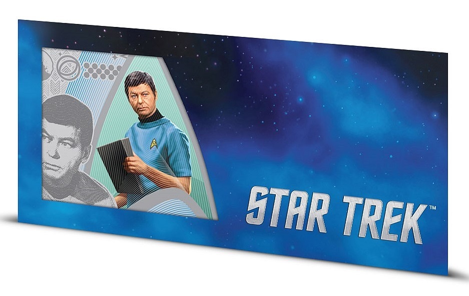 NZ Mint: Star Trek - Silver Coin Note - Dr. McCoy 2018 (5g Silver) image