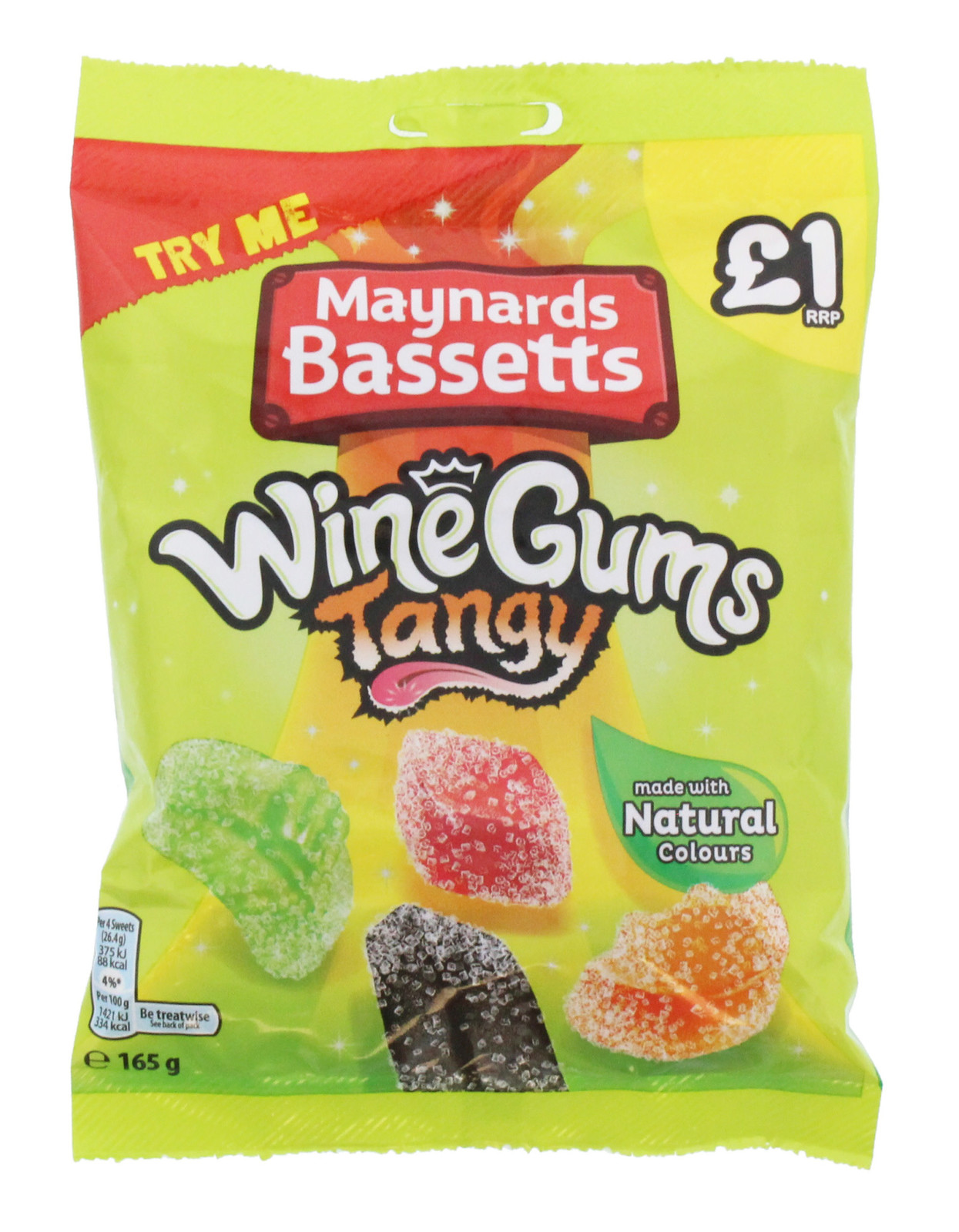 Maynards Bassetts Tangy Wine Gums 165g (12 Pack) at Mighty Ape NZ