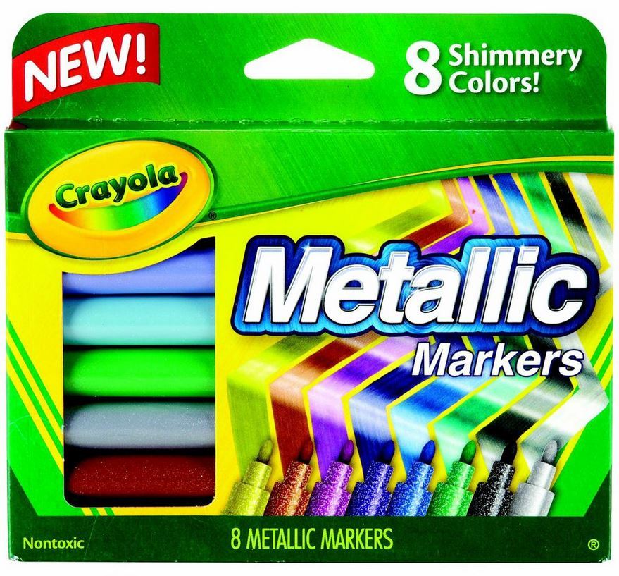 8 Metallic Markers - Crayola image