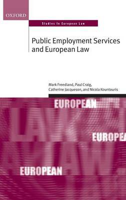 Public Employment Services and European Law by Catherine Jacqueson image