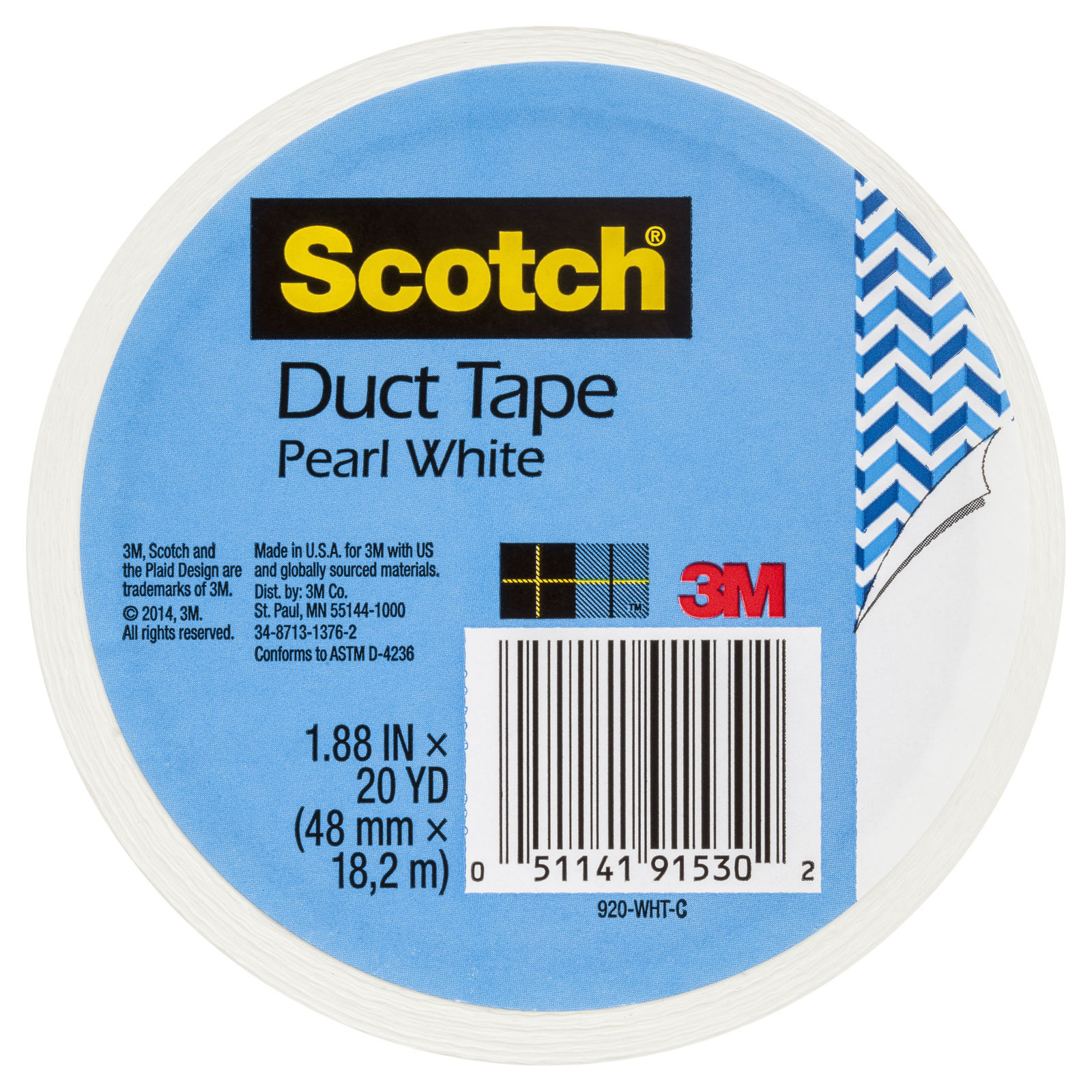 Scotch Duct Tape - Pearl White (48mm x 18.2m) image