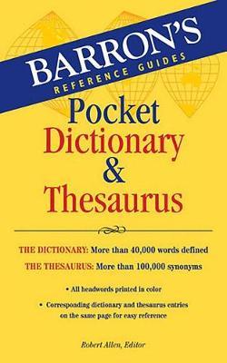 Barron's Pocket Dictionary and Thesaurus by Robert Allen image