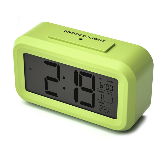 Smart Night Light Digital Alarm Clock Green at Mighty Ape NZ