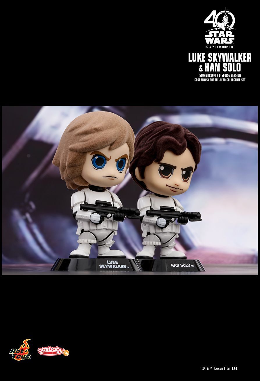 Luke & Han (Stormtrooper Disguise) - Cosbaby Set image