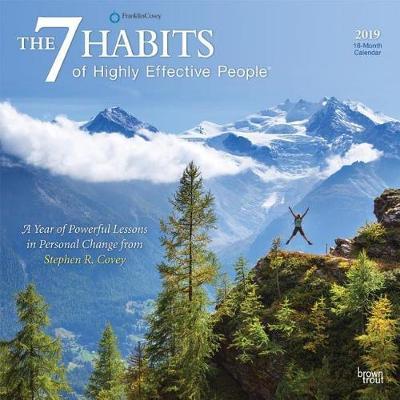 7 Habits of Highly Effective People, the 2019 Square Wall Calendar by Inc Browntrout Publishers image