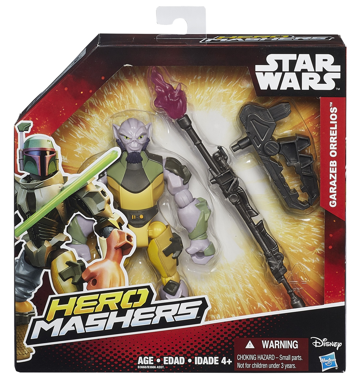 Star Wars: Hero Mashers - Zeb Deluxe Action Figure image