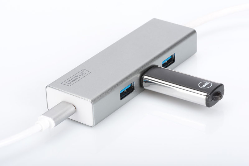 Digitus Type-C to USB3.0 3 Port Hub with Power Delivery (PD) image