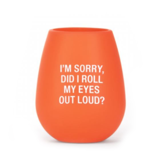 Say What?: Silicone Wine Cup - I'm Sorry (Red) image