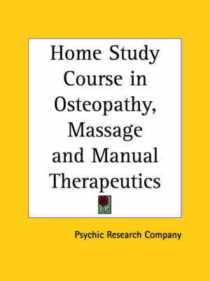 Home Study Course in Osteopathy, Massage by Psychic Research Co. image