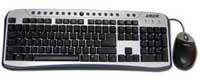 Laser Internet multimedia keyboard with mini optical wheel mouse usb image