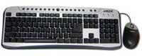 Laser Internet multimedia keyboard with mini  optical wheel mouse usb image