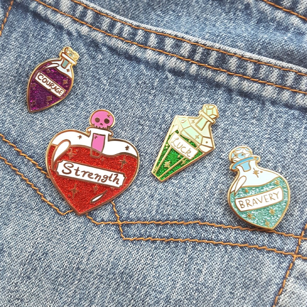 Jubly-Umph Brew of Bravery Lapel Pin image