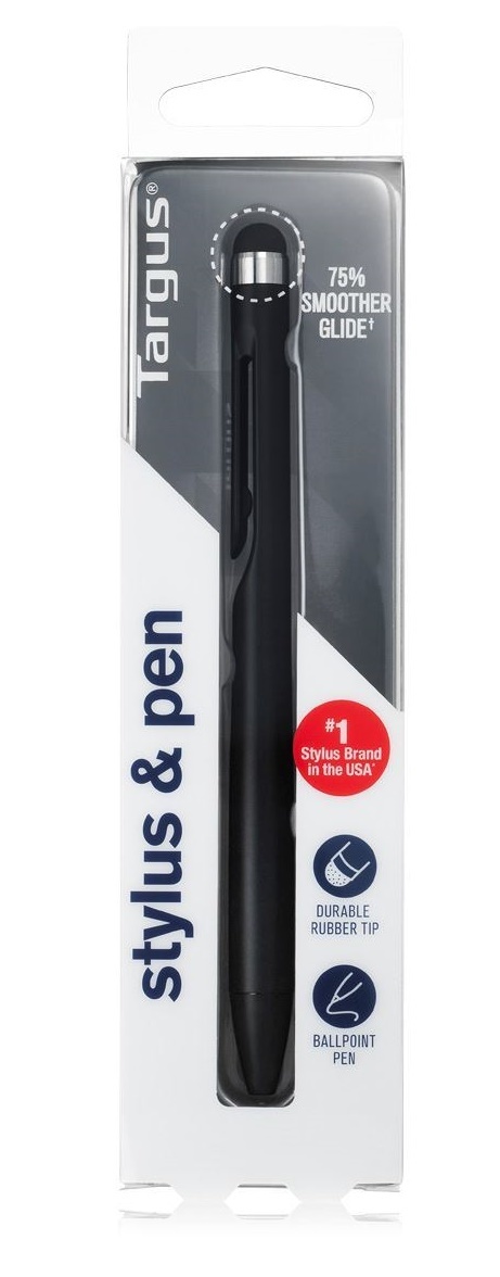 Targus: Stylus & Pen with Embedded Clip - Black