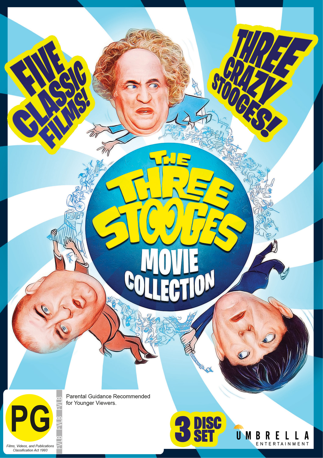The Three Stooges Movie Collection on DVD image