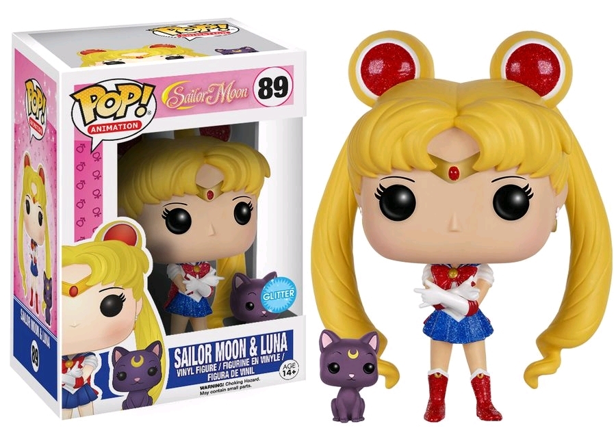 Sailor Moon - Sailor Moon w/ Luna (Glitter) Pop! Vinyl Figure