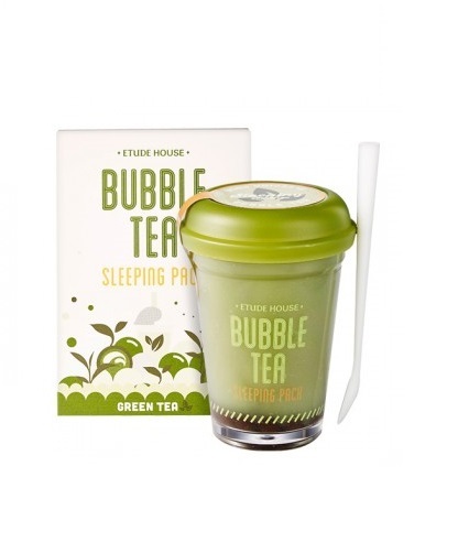 Etude House - Bubble Tea Sleeping Pack Green Tea (100G) image