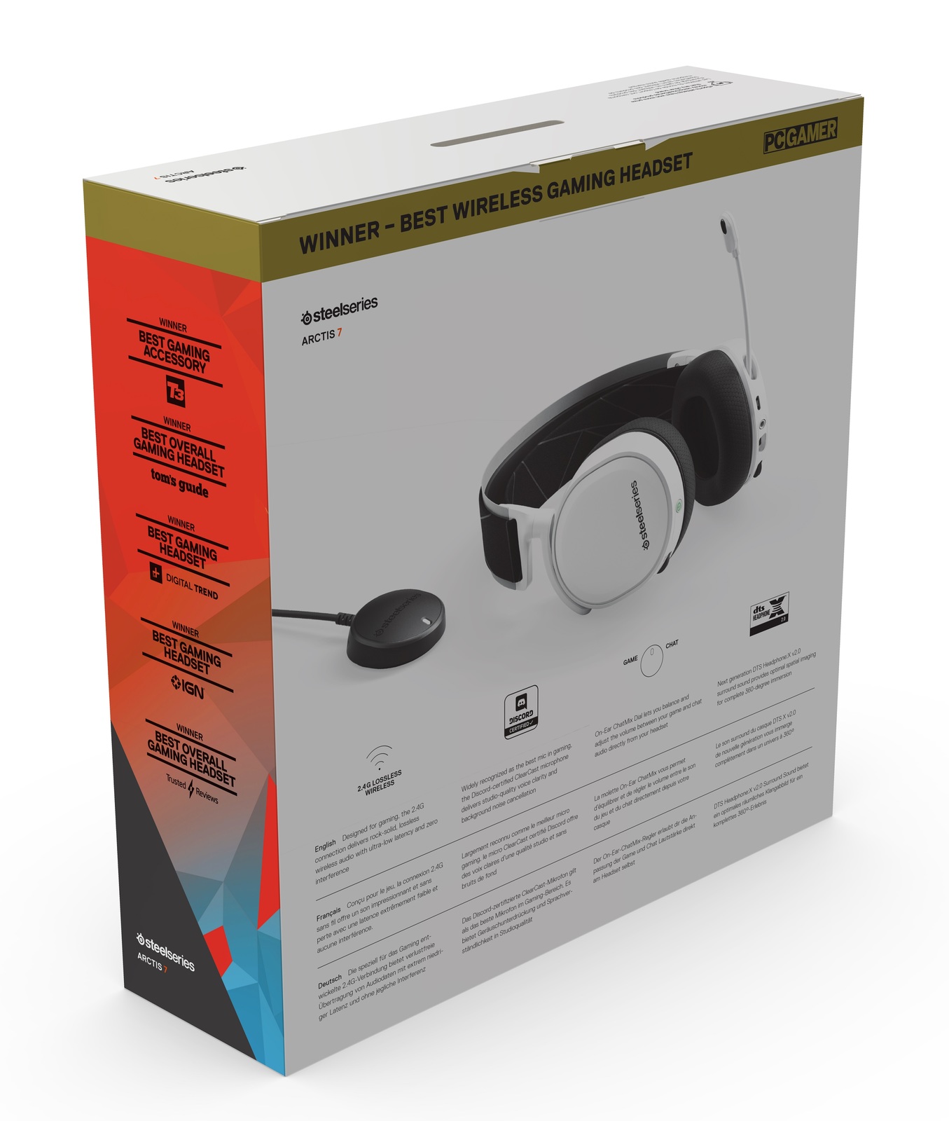 SteelSeries Arctis 7 Wireless Gaming Headset (White) for PC, PS4, Xbox One image
