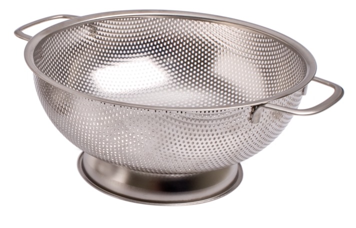 Stainless Steel Perforated Colander - 25.5cm image