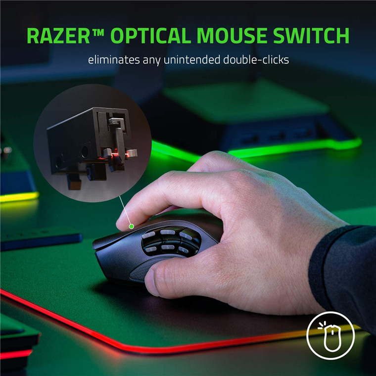 Razer Naga Pro Wireless & Bluetooth MMO Gaming Mouse for PC image