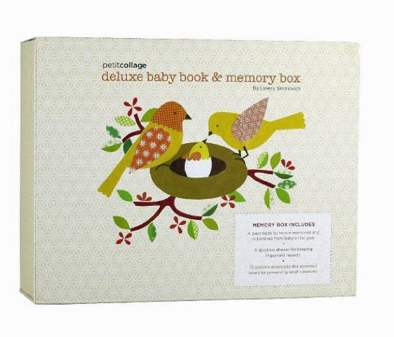 Petit Collage Deluxe Baby Book and Memory Box image