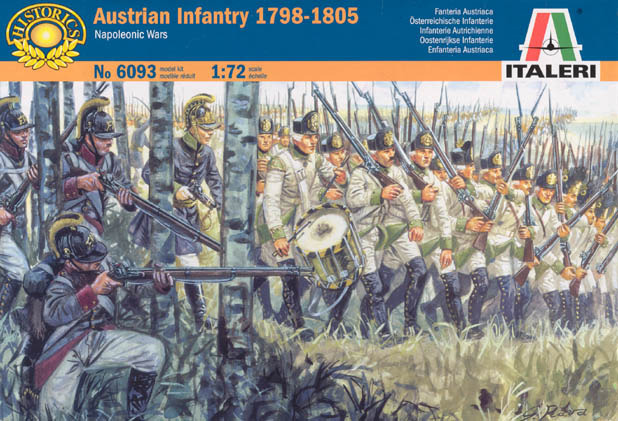 ITALERI Austrian Infantry Napoleonic Wars 1800 6093 1:72 Figures Model Kit