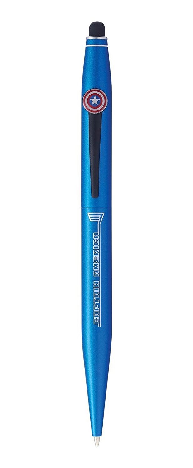 Buy Cross Tech2 Ballpoint Pen Captain America (Blue) at Mighty Ape NZ