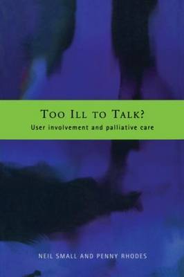 Too Ill to Talk? by Neil Small image