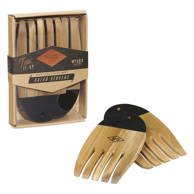 Gentlemen's Hardware Wooden Salad Servers at Mighty Ape NZ